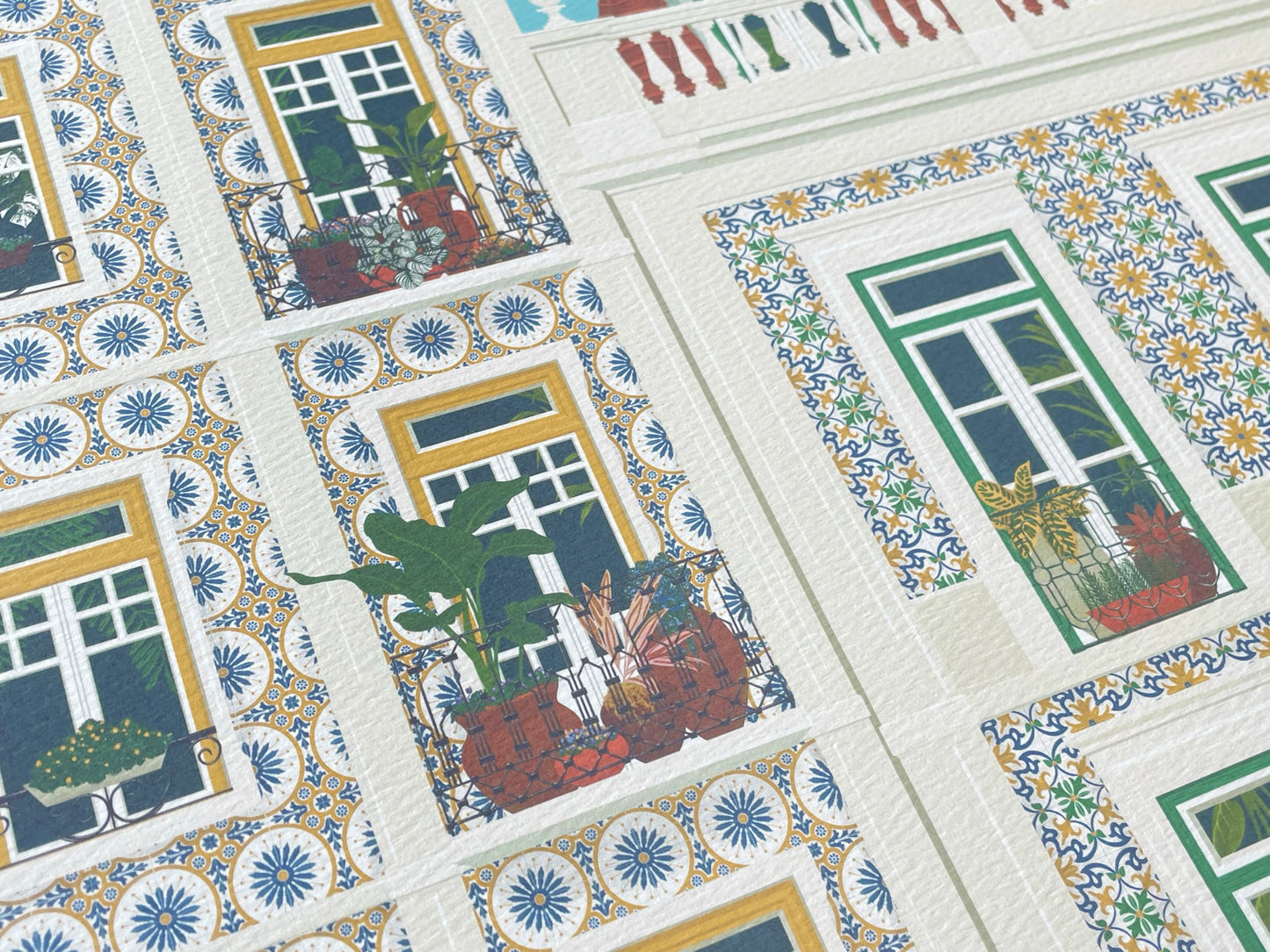 Lisbon Balconies Art Print