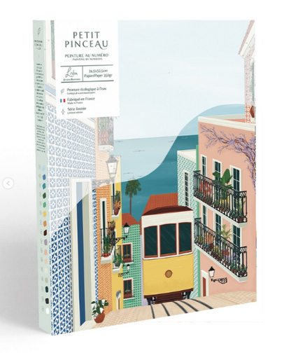 Lisbon Tram Paint-By-Numbers Kit