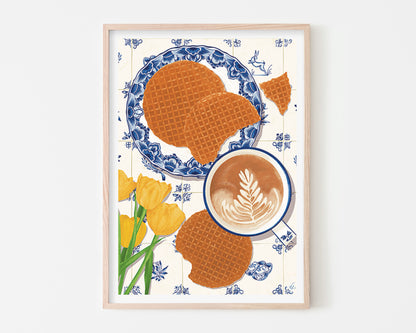 Stroopwafels & Coffee Art Print