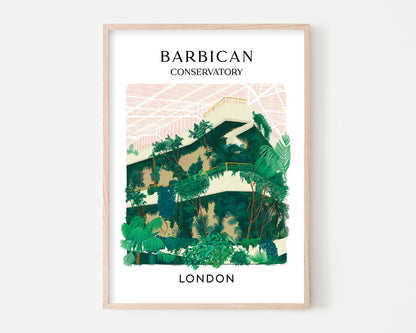 Barbican Conservatory London Art Print