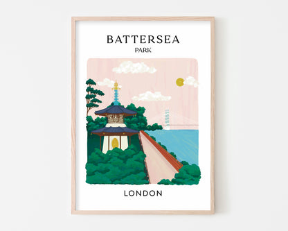 Battersea Park London Art Print