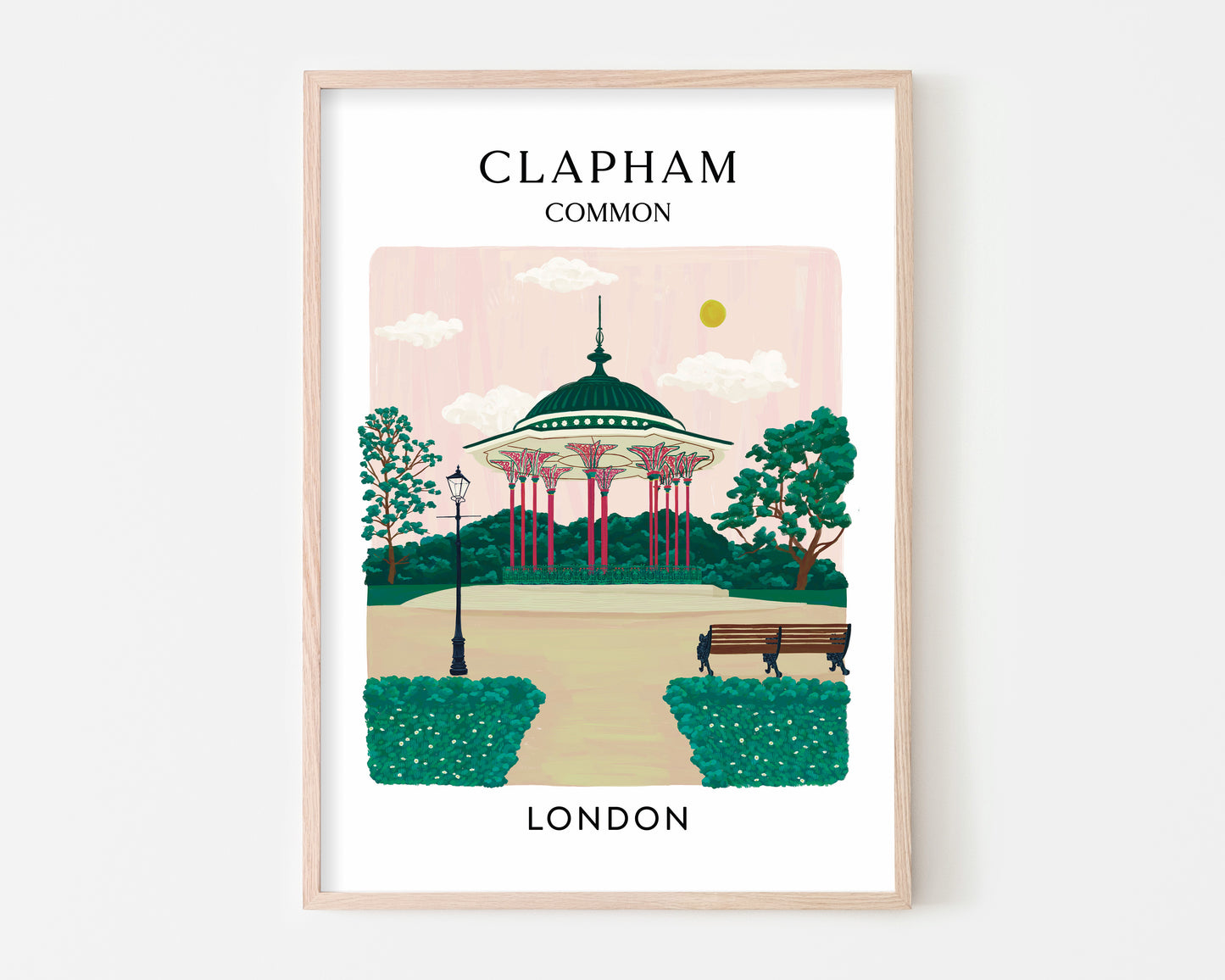 Clapham Common London Art Print