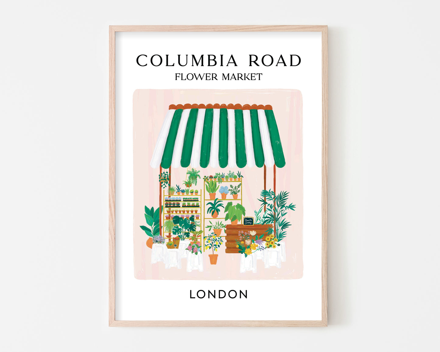 Columbia Road Flower Market London Art Print