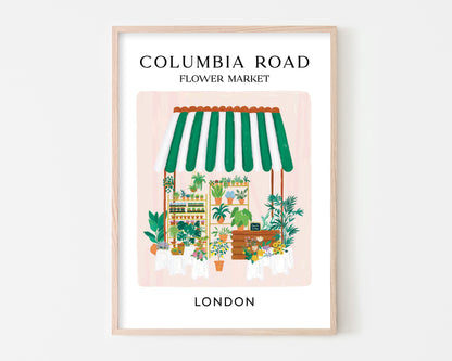 Columbia Road Flower Market London Art Print