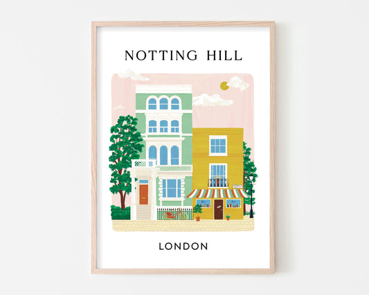 Notting Hill & Portobello Road London Art Print