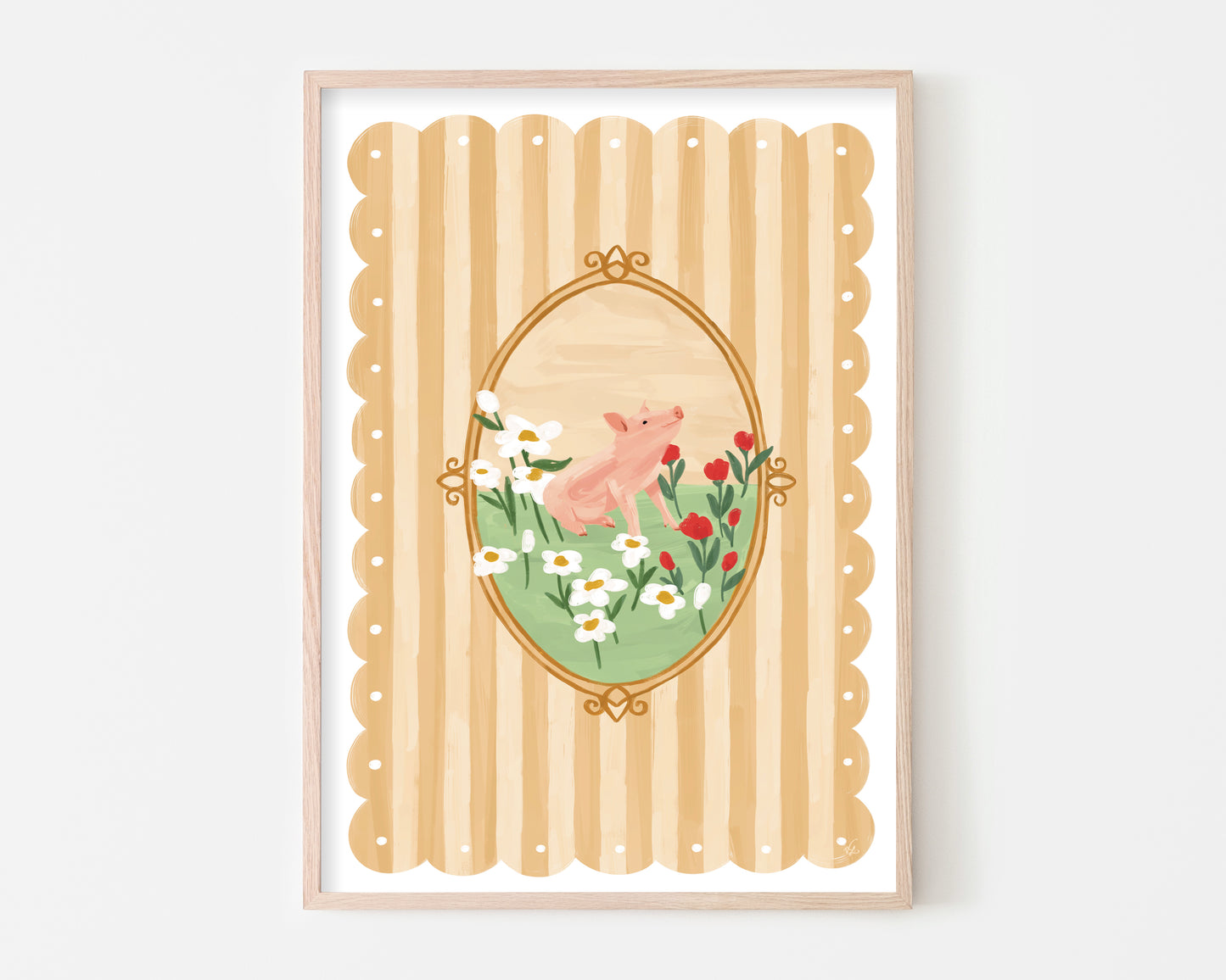 Sweet Piglet Art Print