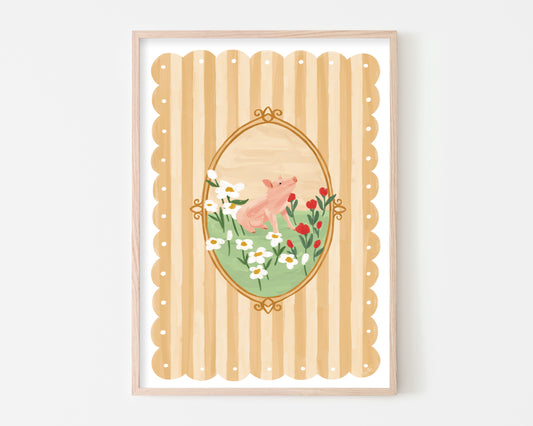 Sweet Piglet Art Print