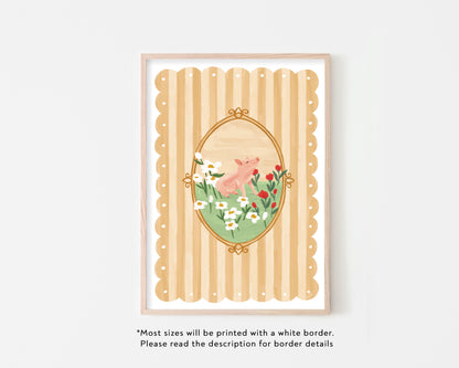 Sweet Piglet Art Print