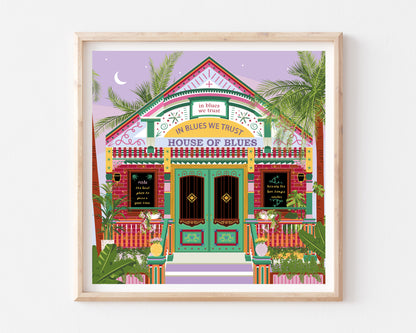 House of Blues in New Orleans Art Print