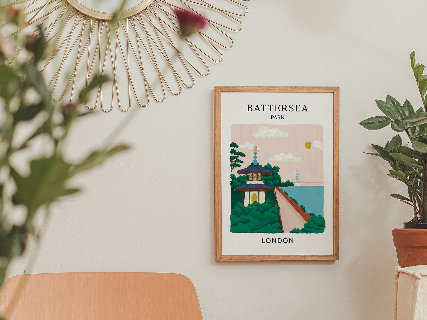 Battersea Park London Art Print