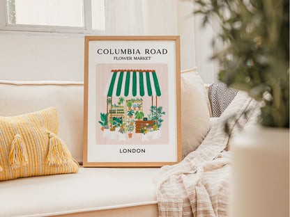 Columbia Road Flower Market London Art Print